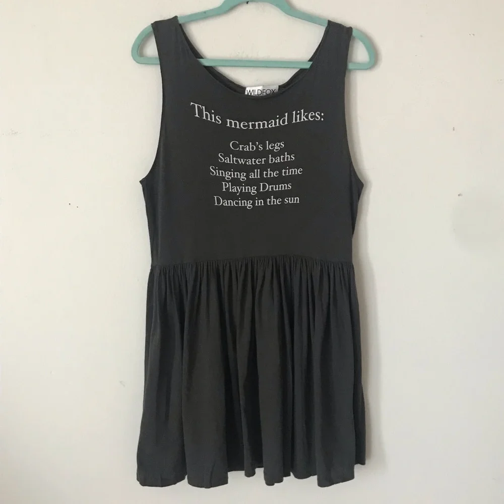 Wildfox Mermaid Sleeveless Babydoll Dress - Picture 8 of 8